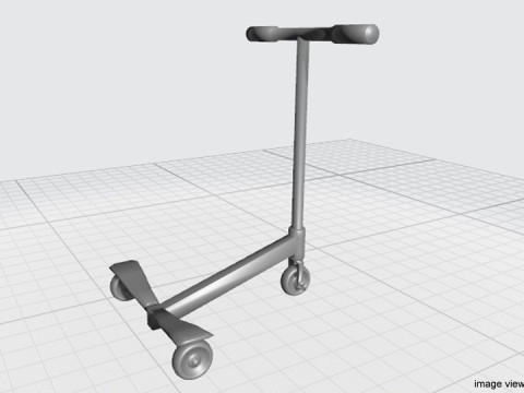 Kick Scooter Type 1 3D मॉडल
