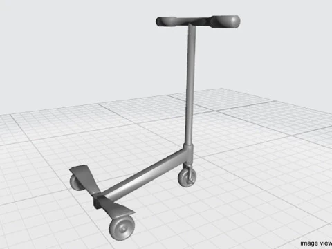 Kick Scooter Type 1 3D Model