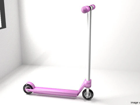 किक स्कूटर टाइप 2 3D मॉडल