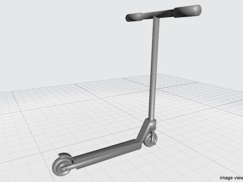 Kick Scooter Type 2 3D Model