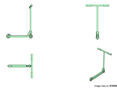 Kick Scooter Type 2 3D Model
