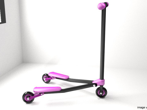 Kick Scooter Type 3 3D Model
