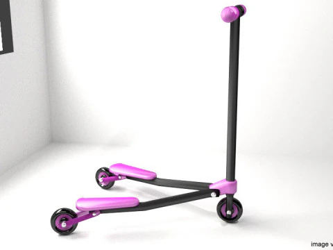 किक स्कूटर टाइप 3 3D मॉडल