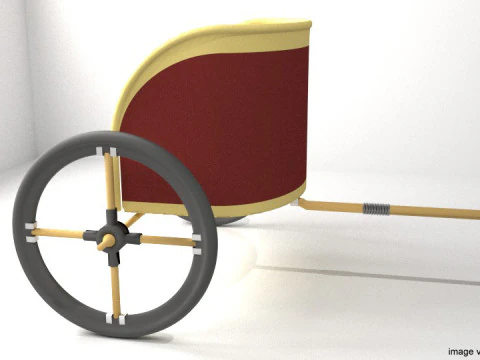 Колісниця - єгипетська 3D Модель