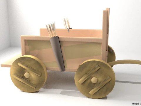 Колісниця - шумер 3D Модель