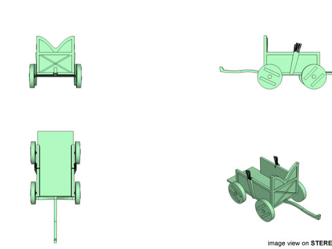 Chariot - Sumerian Model 3D