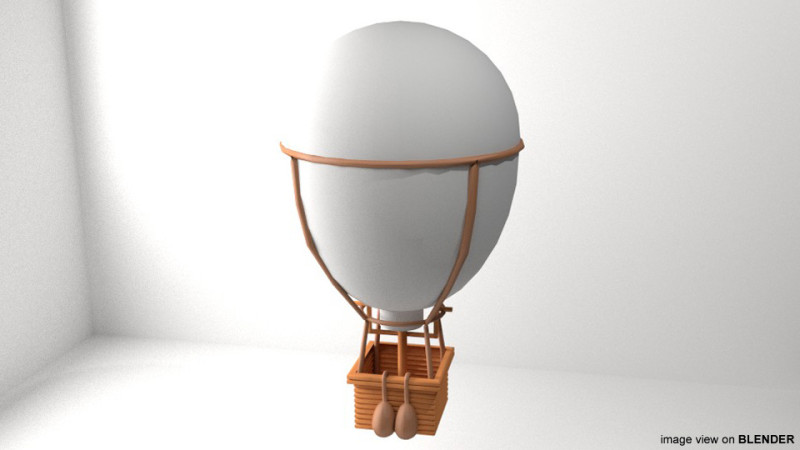 Hot Air Balloon - Classic Modèle 3D .c4d .max .obj .3ds .fbx .stl .blend 