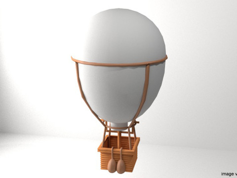 Hot Air Balloon - Classic Modello 3D
