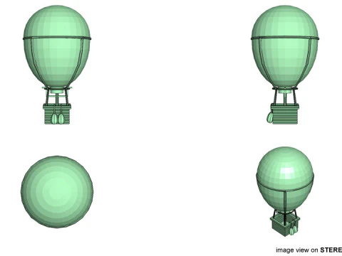 Hot Air Balloon - Classic 3D Model
