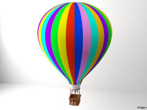 Hot Air Balloon - Modern 3D Model