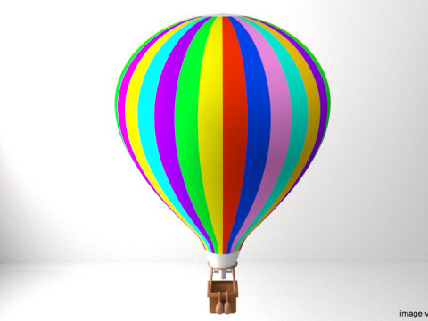 Hot Air Balloon - Modern 3D Model