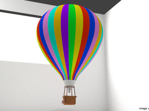 Hot Air Balloon - Modern 3D Model