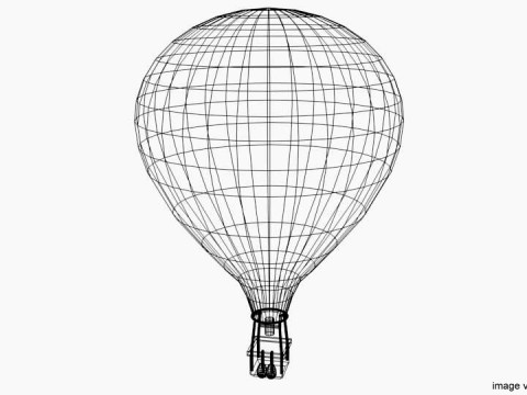 Hot Air Balloon - Modern 3D Model