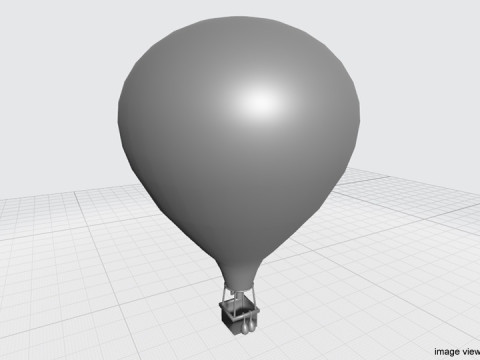 Hot Air Balloon - Modern 3D Model