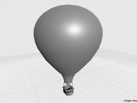 Hot Air Balloon - Modern 3D Model