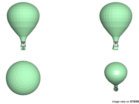 Hot Air Balloon - Modern 3D Model