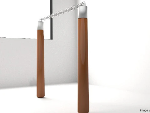 Chainsticks - Wooden 3D Model