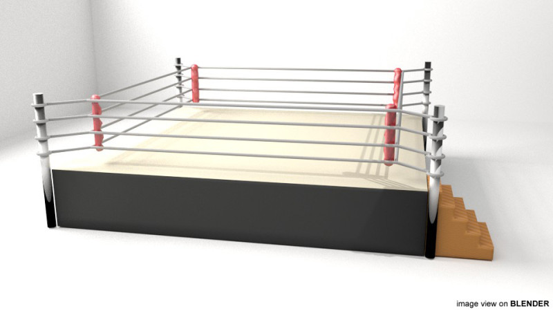 Ring Arena - 4 sided 3D मॉडल .c4d .max .obj .3ds .fbx .stl .blend 