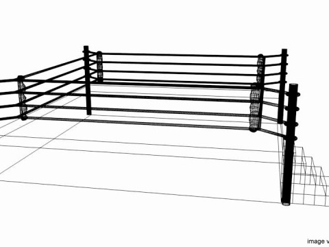 Ring Arena - 4 sided 3D मॉडल