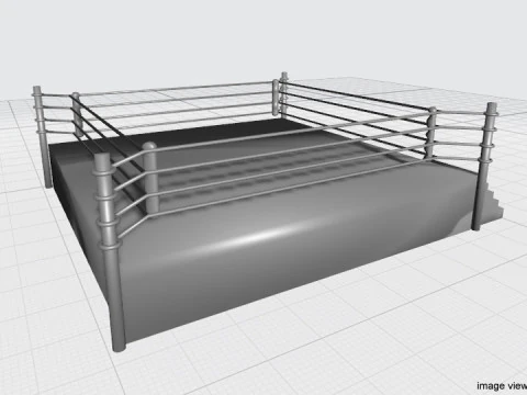 Ring Arena - 4 sided 3D Model