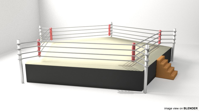 Ring Arena - 5 sided 3D Модель .c4d .max .obj .3ds .fbx .stl .blend 