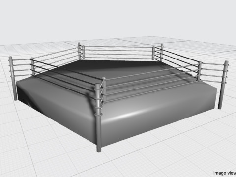 Ring Arena - 5 sided 3D Модель