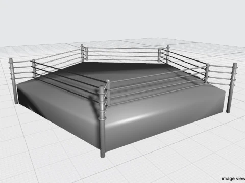 Ring Arena - 5 sided 3D Model