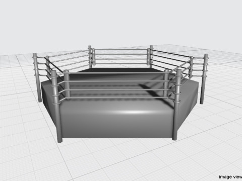 Ring Arena - 6 sided 3D 模型
