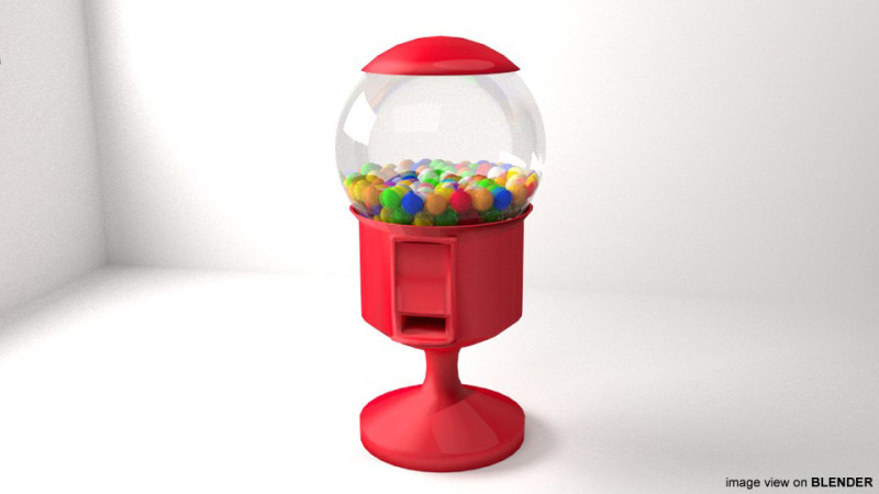 Candy Dispenser 3Dモデル .c4d .max .obj .3ds .fbx .stl .blend 