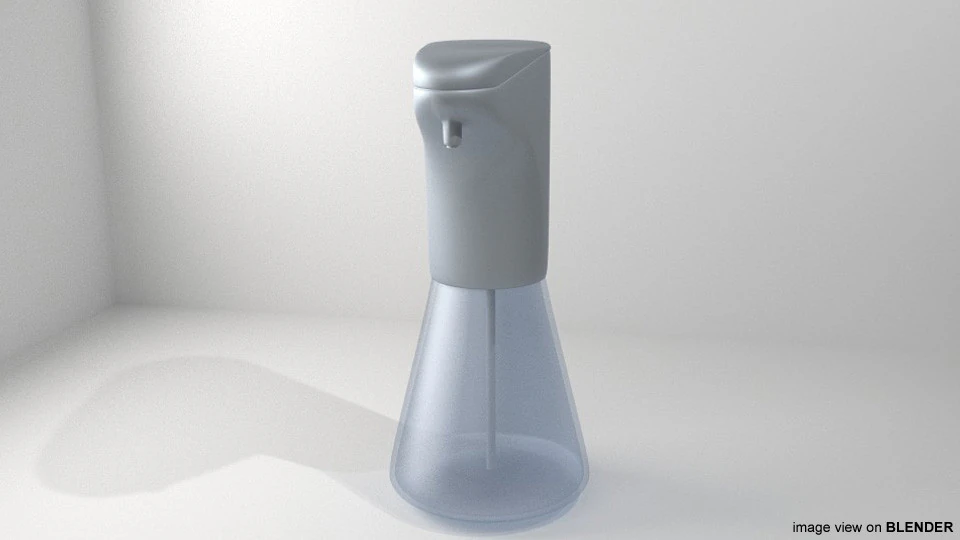 Soap Dispenser 3D Model .c4d .max .obj .3ds .fbx .stl .blend 