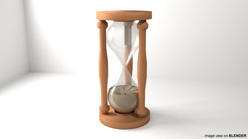 Hourglass - Type 1 Model 3D .c4d .max .obj .3ds .fbx .stl .blend 