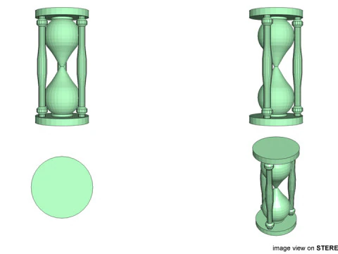 Hourglass - Type 1 3D Model