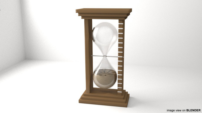 Hourglass - Type 2 3D 모델 .c4d .max .obj .3ds .fbx .stl .blend 