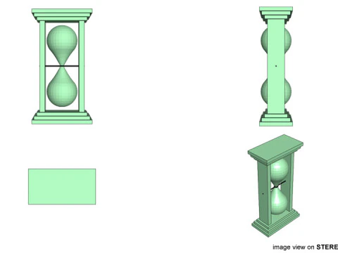 Hourglass - Type 2 3D Model