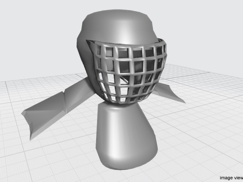 Martial-Art Headguard - Type 1 3D 模型