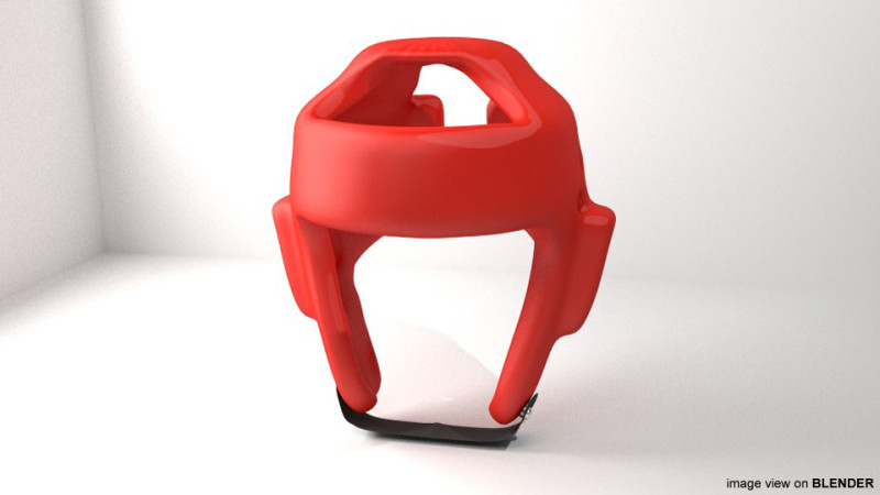 Martial-Art Headguard - Type 2 Modello 3D .c4d .max .obj .3ds .fbx .stl .blend