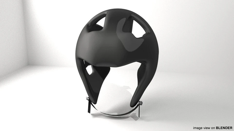 Martial-Art Headguard - Type 3 3D Model .c4d .max .obj .3ds .fbx .stl .blend 