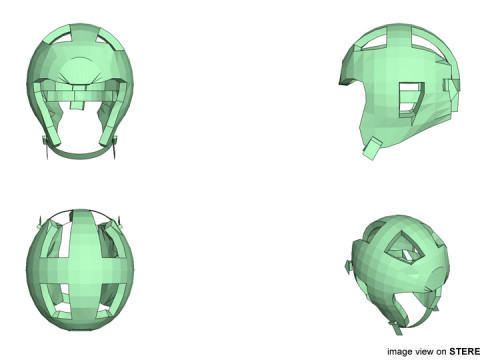 Martial-Art Headguard - Type 3 3D Model