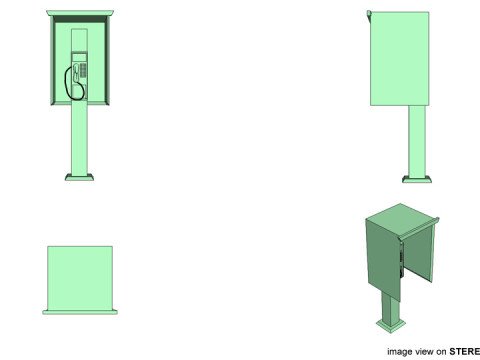 Phonebooth - Type 2 3D 模型