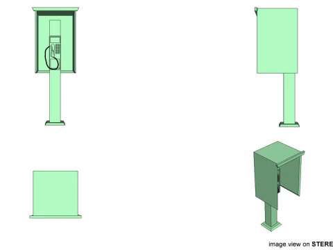 Phonebooth - Type 2 3D Model