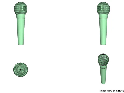Microphone - Type 1 3D Model