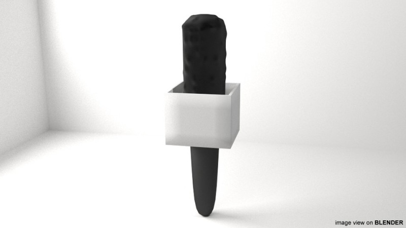 Microphone - Type 2 3D 模型 .c4d .max .obj .3ds .fbx .stl .blend 