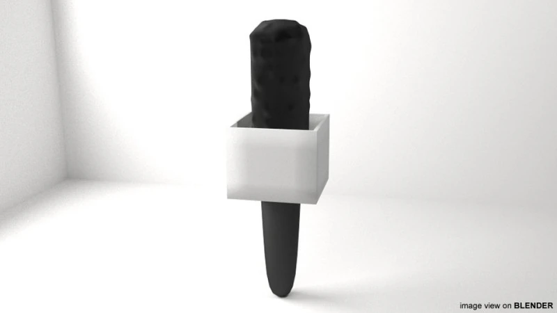 Microfono - Tipo 2 Modello 3D .c4d .max .obj .3ds .fbx .stl .blend