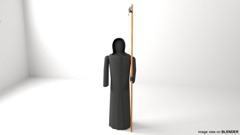 Angel of Death 3D Model .c4d .max .obj .3ds .fbx .stl .blend 