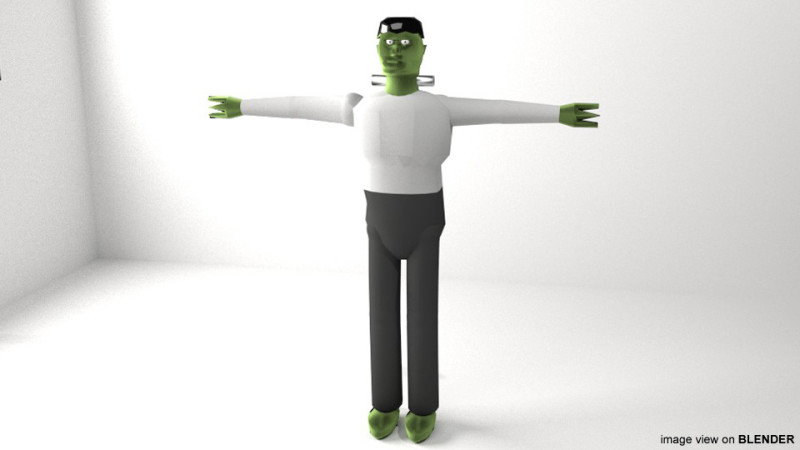 Frankenstien Modello 3D .c4d .max .obj .3ds .fbx .stl .blend 