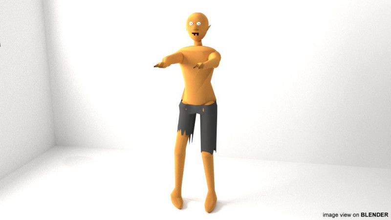 Zombie Modelo 3D .c4d .max .obj .3ds .fbx .stl .blend 