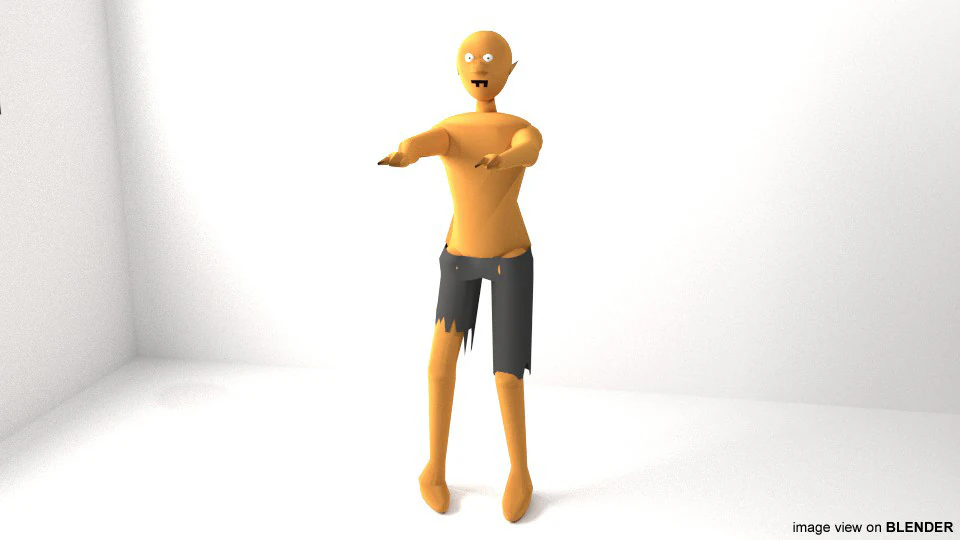 Zumbi Modelo 3D .c4d .max .obj .3ds .fbx .stl .blend
