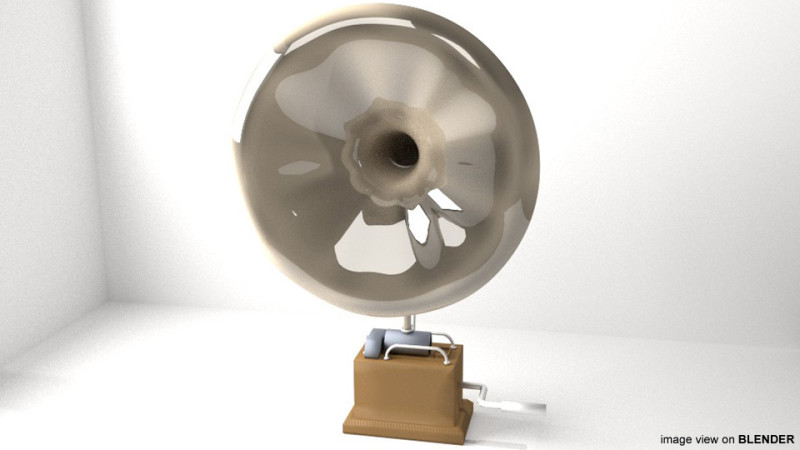 Phonograph - Type 1 Model 3D .c4d .max .obj .3ds .fbx .stl .blend 