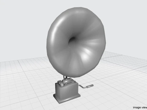 Fon&oacute;grafo - Tipo 1 Modelo 3D