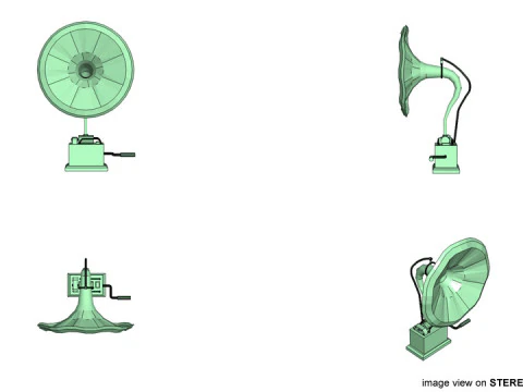 Fon&oacute;grafo - Tipo 1 Modelo 3D